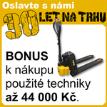 BONUS k nákupu použité techniky až 44 000 Kč